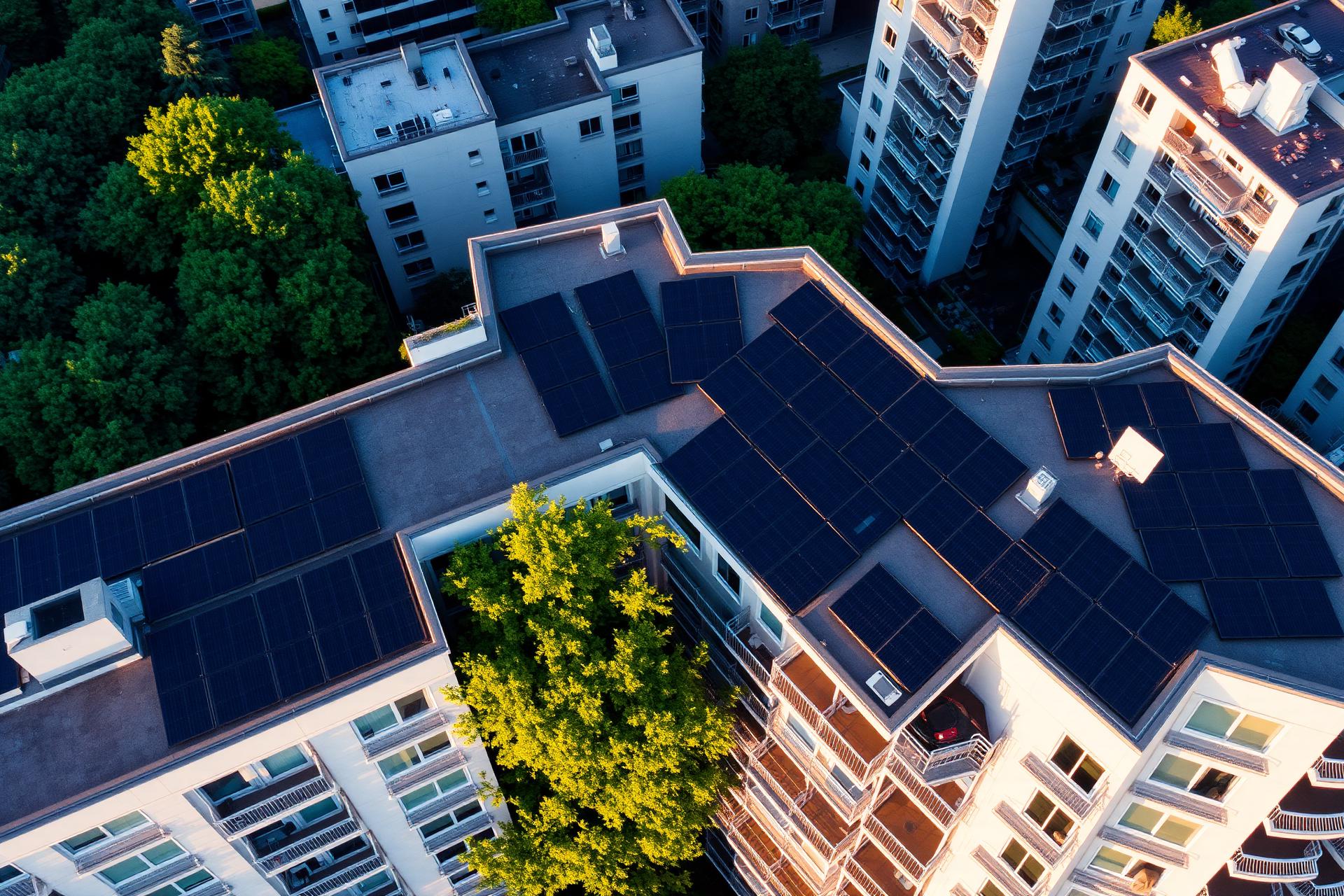 Rooftop solar on a multifamily rental